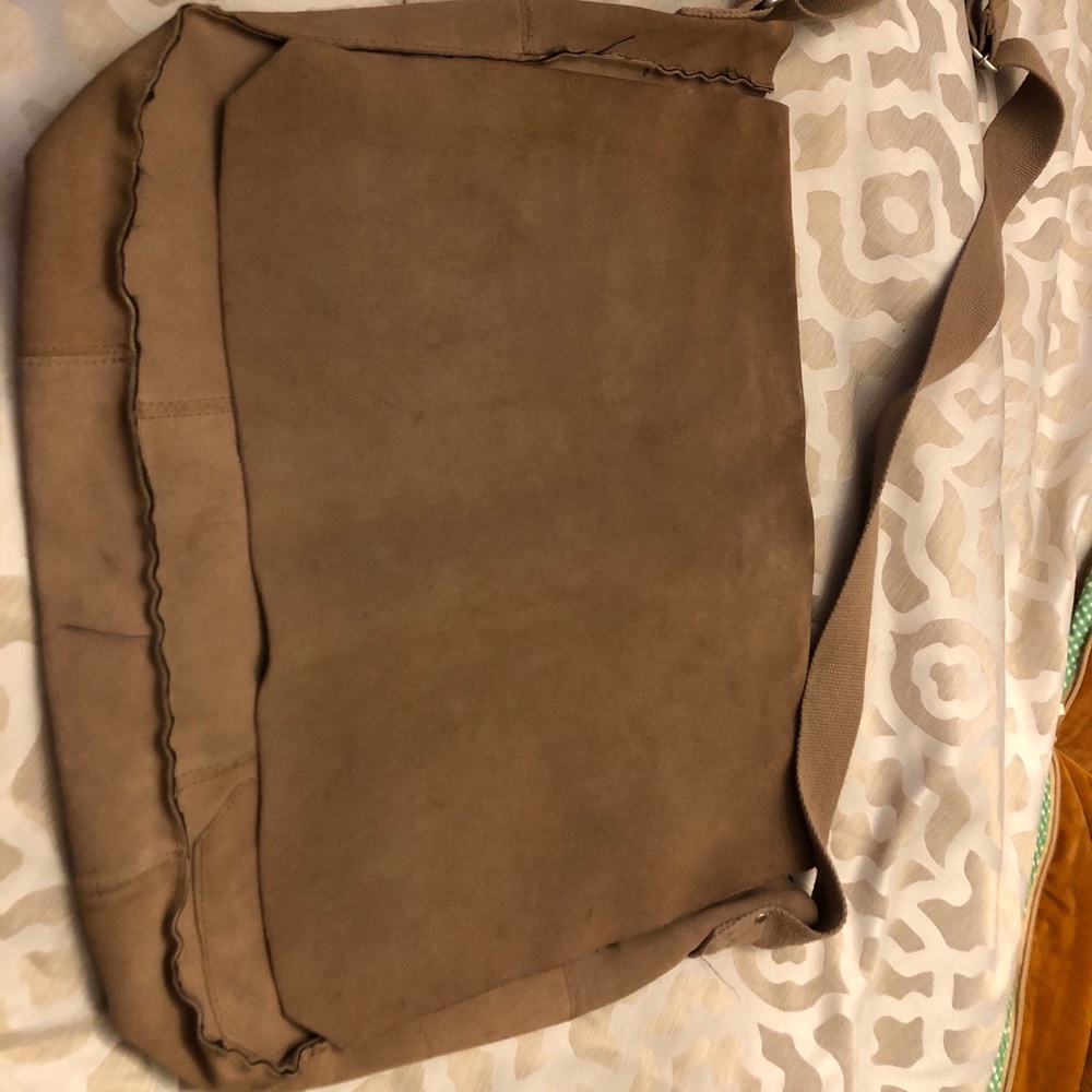 Suede satchel